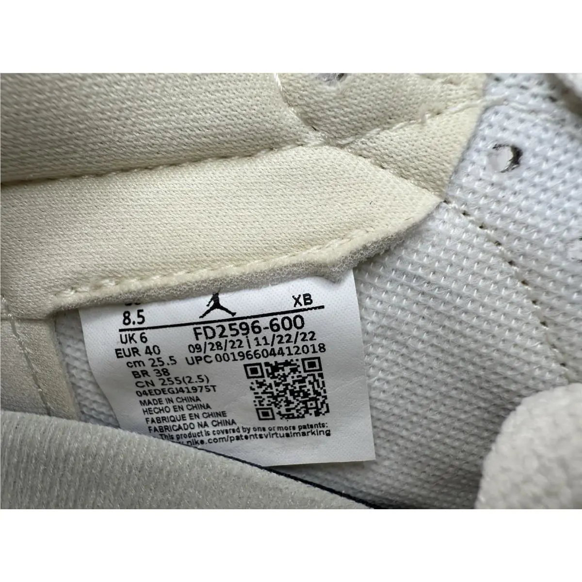 Nike shoes - Nike Air Jordan 1 - Air - FD2596-600 - Pink (UPC: 196604412032) 14