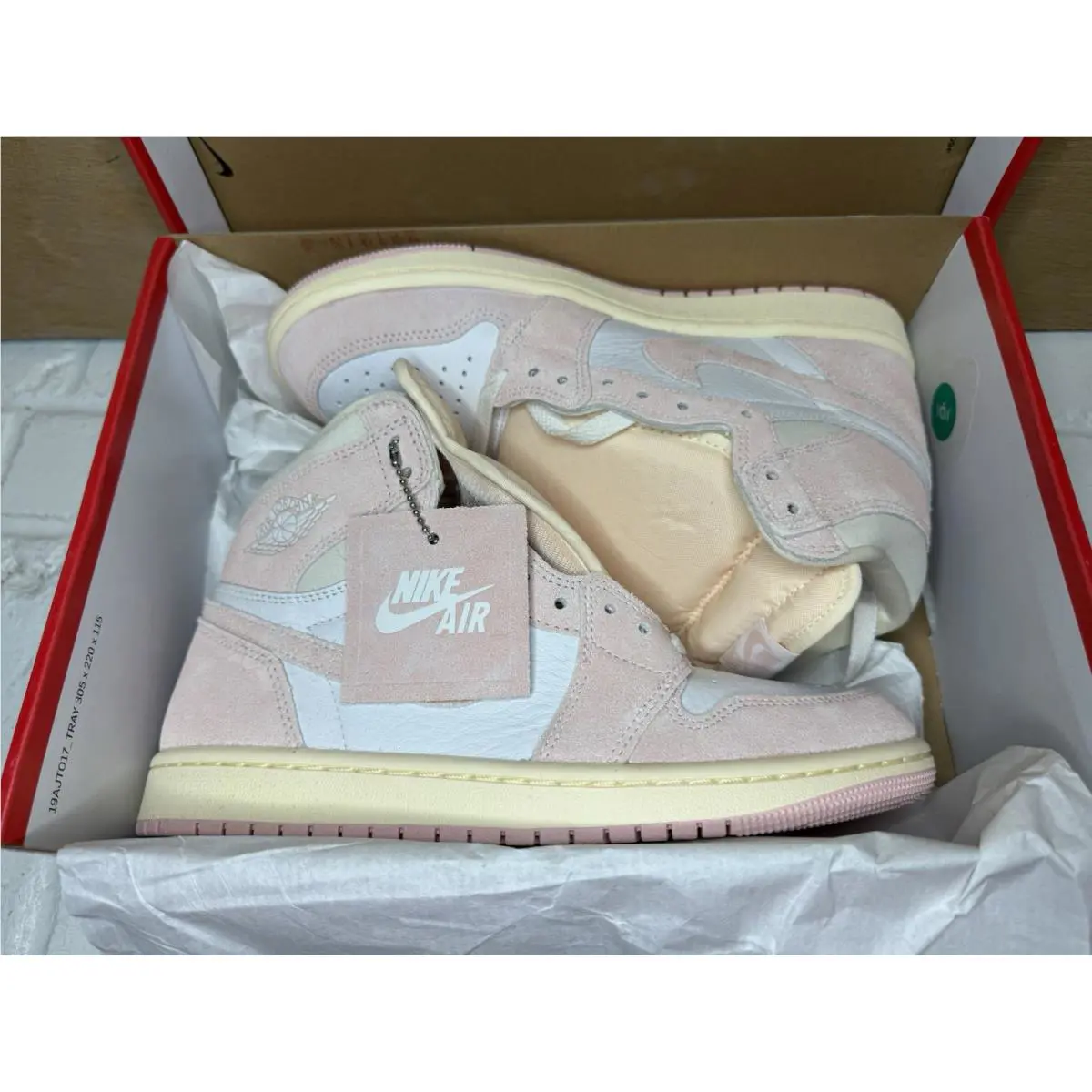 Nike shoes - Nike Air Jordan 1 - Air - FD2596-600 - Pink (UPC: 196604412032) 1