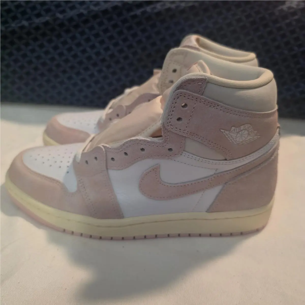 Nike Air Jordan 1 Retro High OG Washed Pink/white Suede High Top FD2596-600 Sz 8