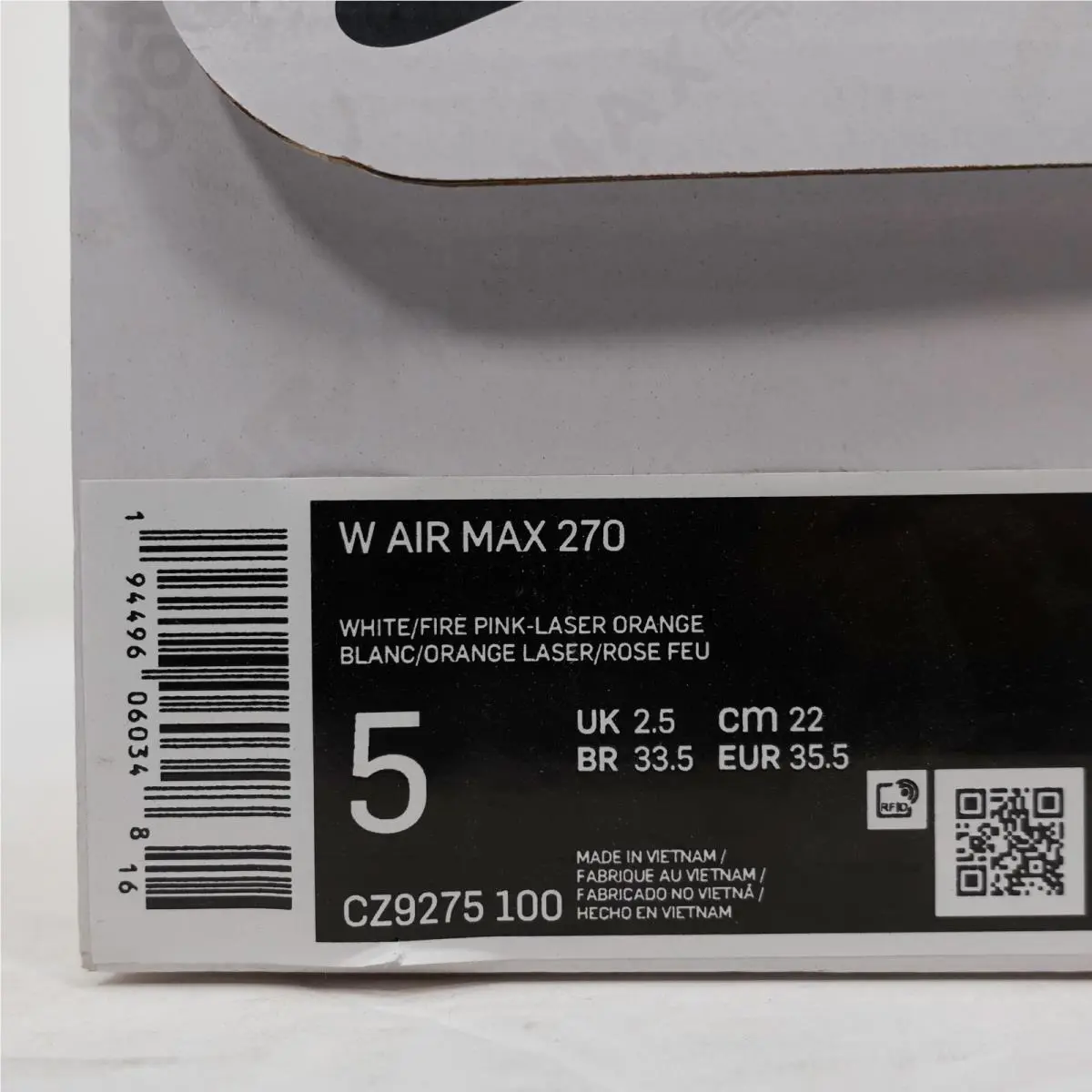 Nike shoes - Nike Air Max 270 - Air Max - CZ9275-100 - White 7