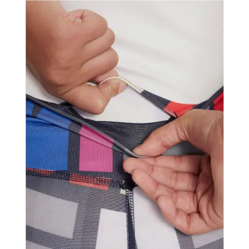 Nike clothing - Nike Obsidian Dri-Fit Biker Shorts - DZ4623-451 - Obsidian/Multicolor (UPC: 196153485884) 2