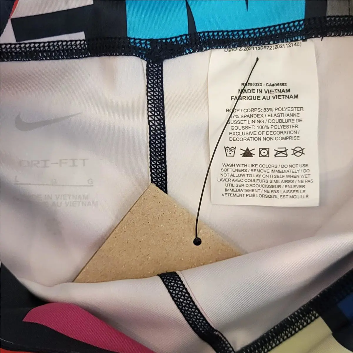 Nike clothing - Nike Obsidian Dri-Fit Biker Shorts - DZ4623-451 - Obsidian/Multicolor (UPC: 196153485884) 8