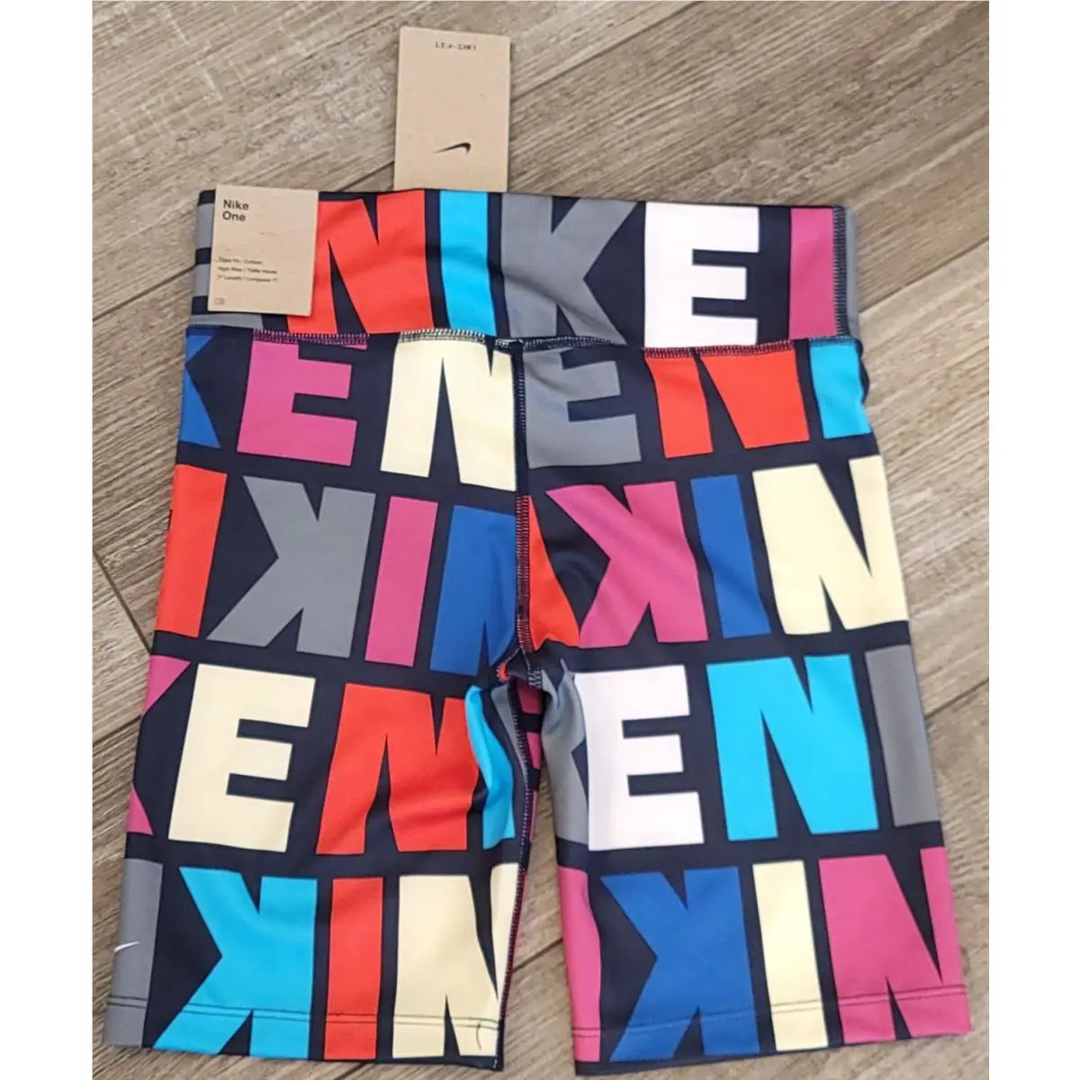 Nike clothing - Nike Obsidian Dri-Fit Biker Shorts - DZ4623-451 - Obsidian/Multicolor (UPC: 196153485884) 0