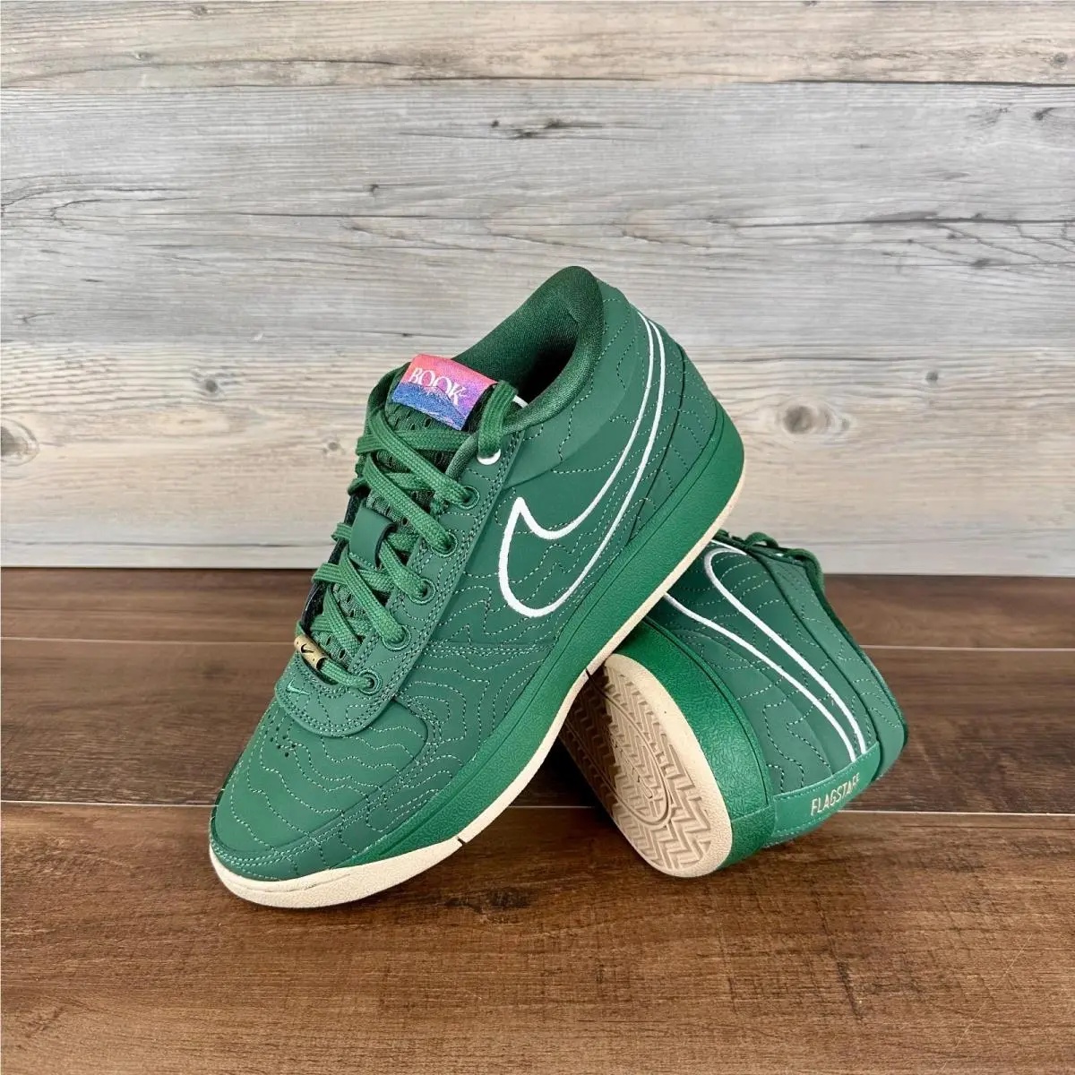 Nike Book 1 Flagstaff Mens Size 8.5 Fir Phantom Hemp White FJ4249 300
