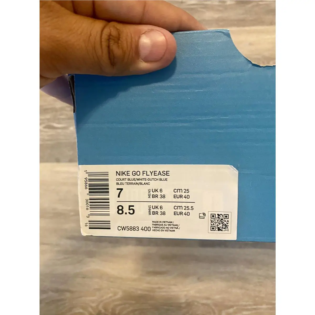 Nike shoes - Nike Go FlyEase - FlyEase - CW5883-400 - Court Blue-White-Dutch Blue (UPC: 195866300163) 9