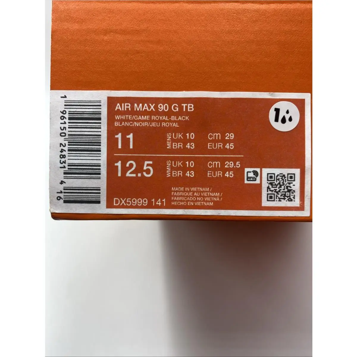 Nike shoes - Nike Air Max 90 - Air Max - DX5999 141 - White/Game Royal-Black (UPC: 196150248314) 6