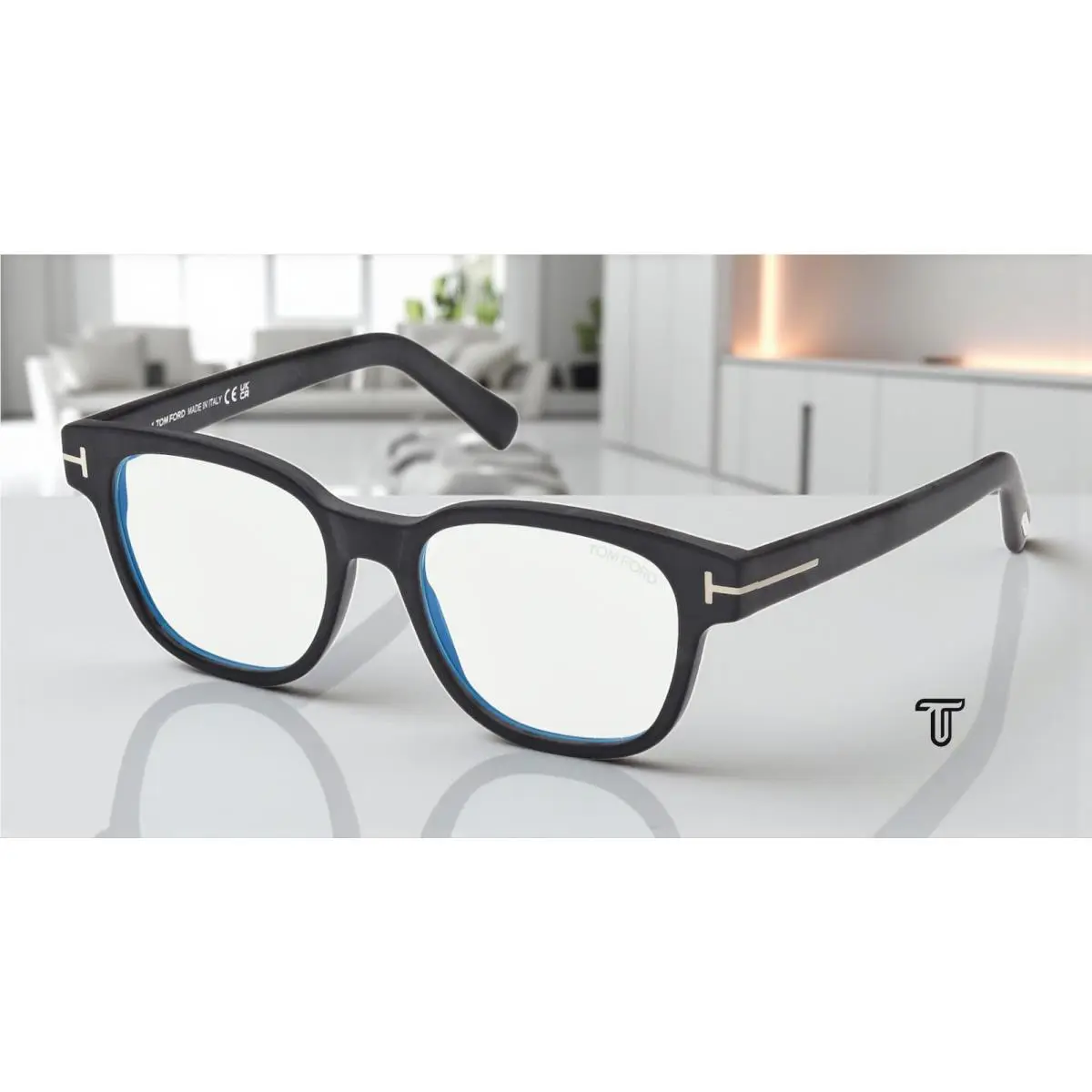 Tom Ford FT5977 B 002 BB Matte Black 50 mm Men`s Eyeglasses