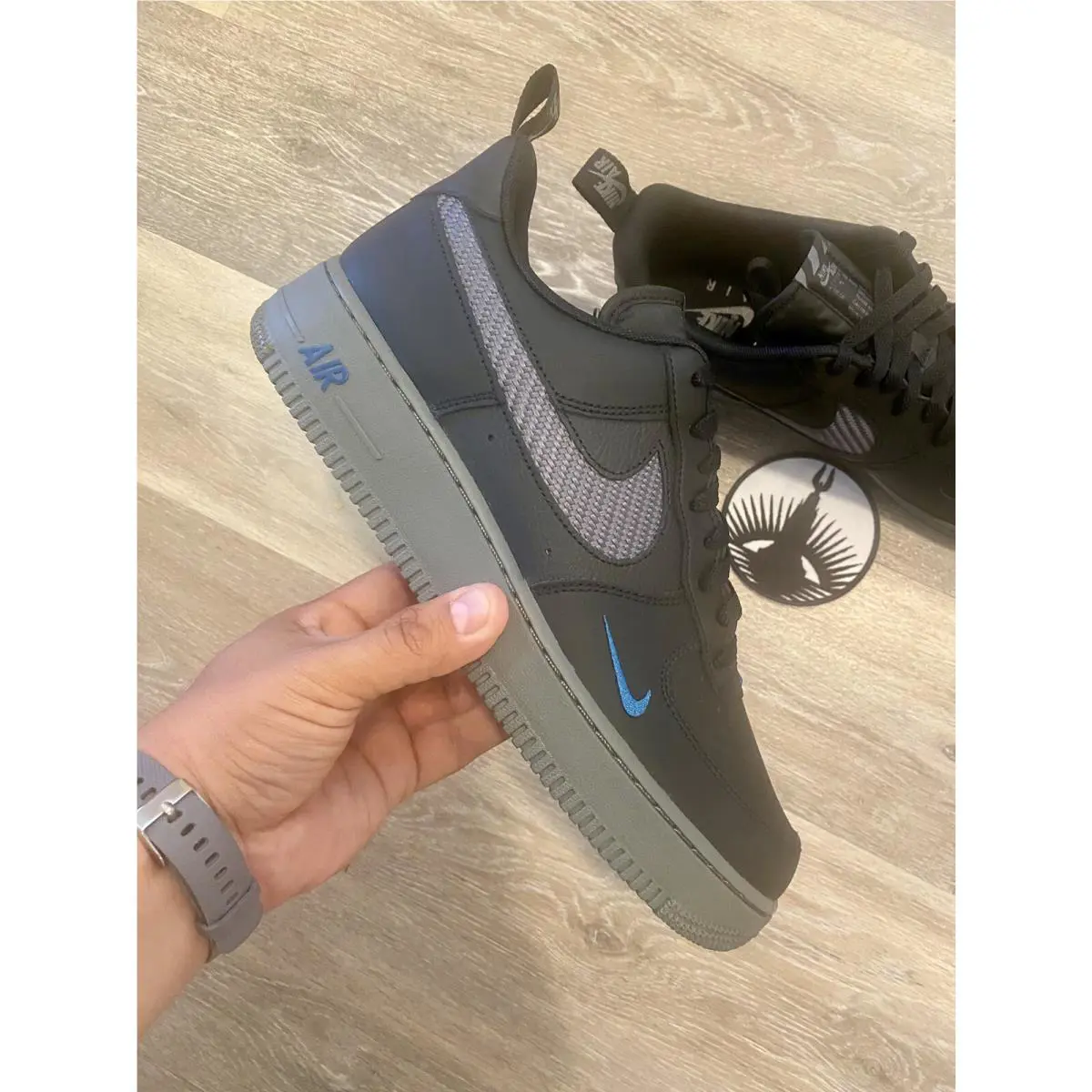 Nike shoes - Nike Air Force 1 `07 LV8 - DR0155-002 - Black/White/Iron Grey/Marina (UPC: 195867240857) 8