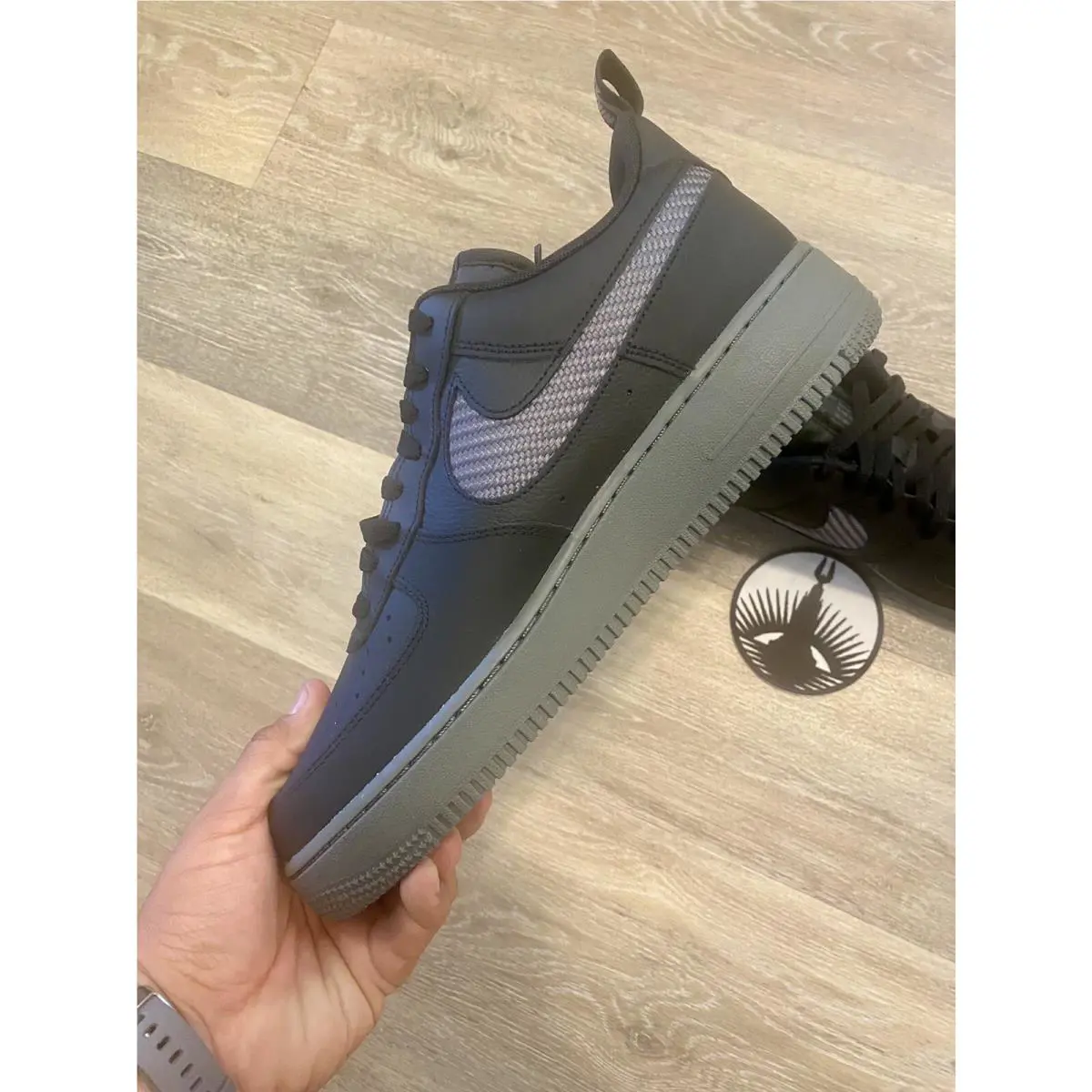 Nike shoes - Nike Air Force 1 `07 LV8 - DR0155-002 - Black/White/Iron Grey/Marina (UPC: 195867240857) 3