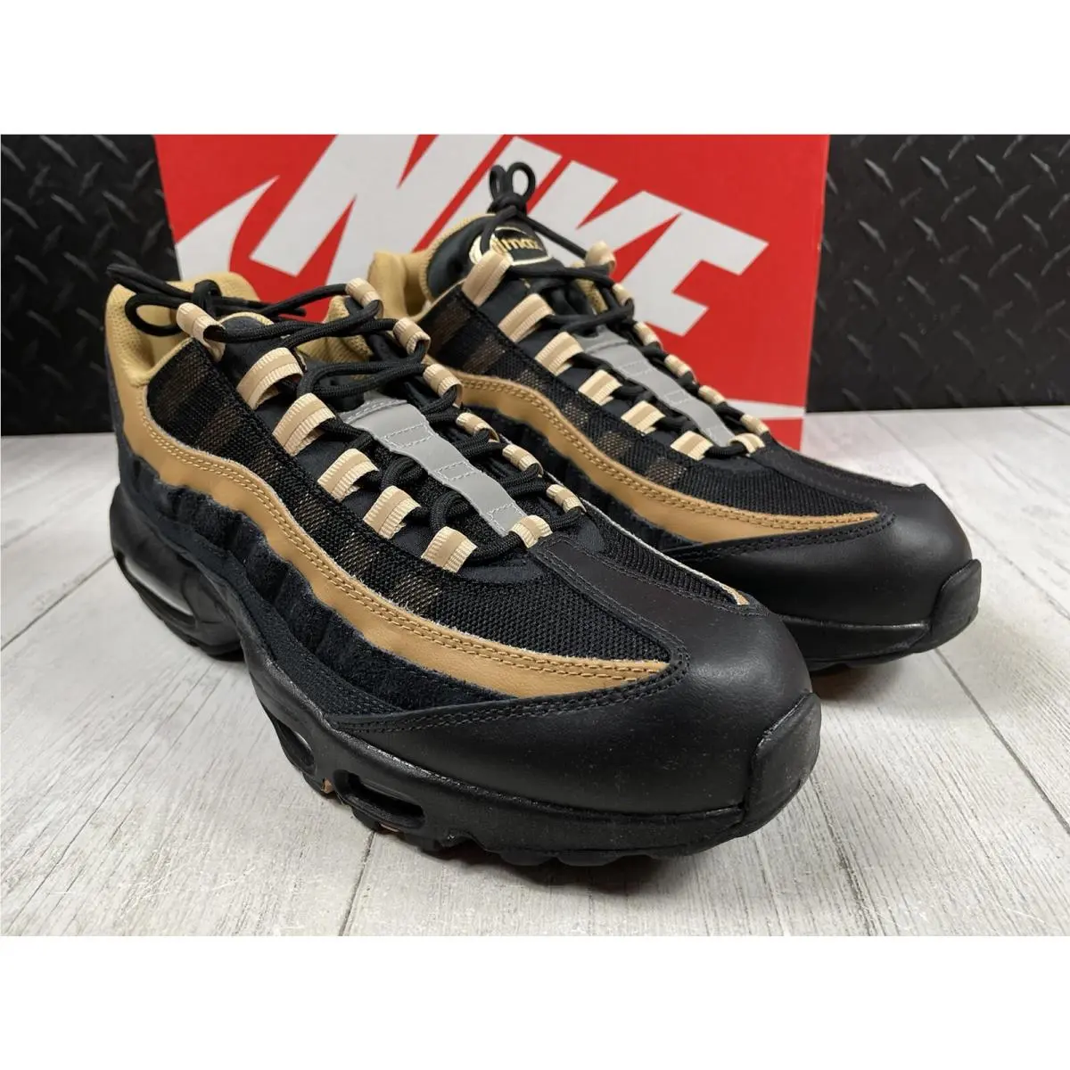 Nike shoes - Air Max 95 - Air Max - DM0011-004 - Black/Elemental Gold/Sesame/Summit White (UPC: 0196153731707) 1