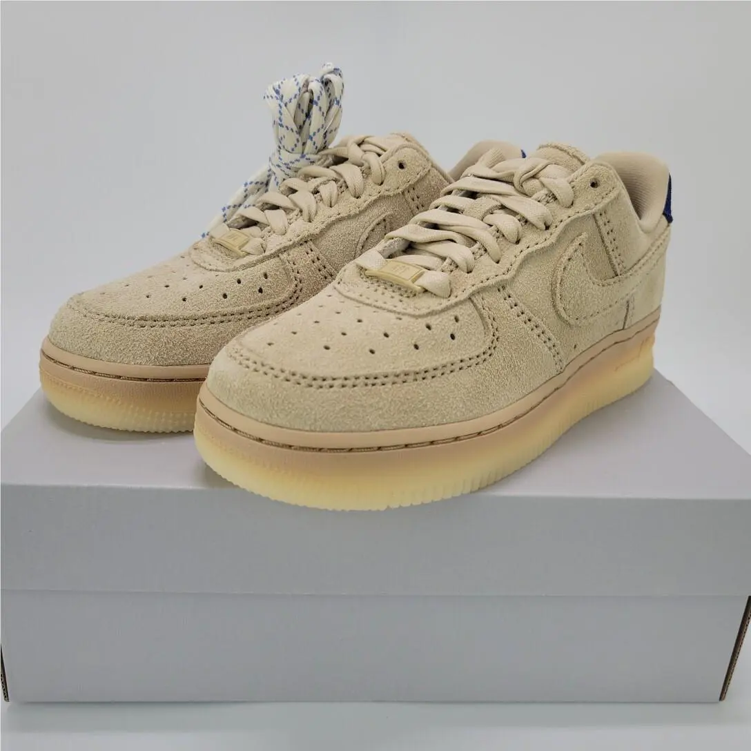 Nike shoes - Nike Air Force 1 - Air Force - FN7202-224 - Grain/Grain-Deep Royal Blue-Polar (UPC: 196968044818) 8