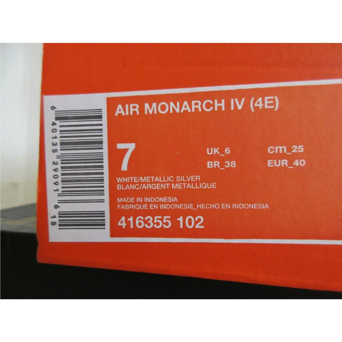 Nike shoes - Nike Air Monarch - Air Monarch - White (UPC: 640135290916) 4
