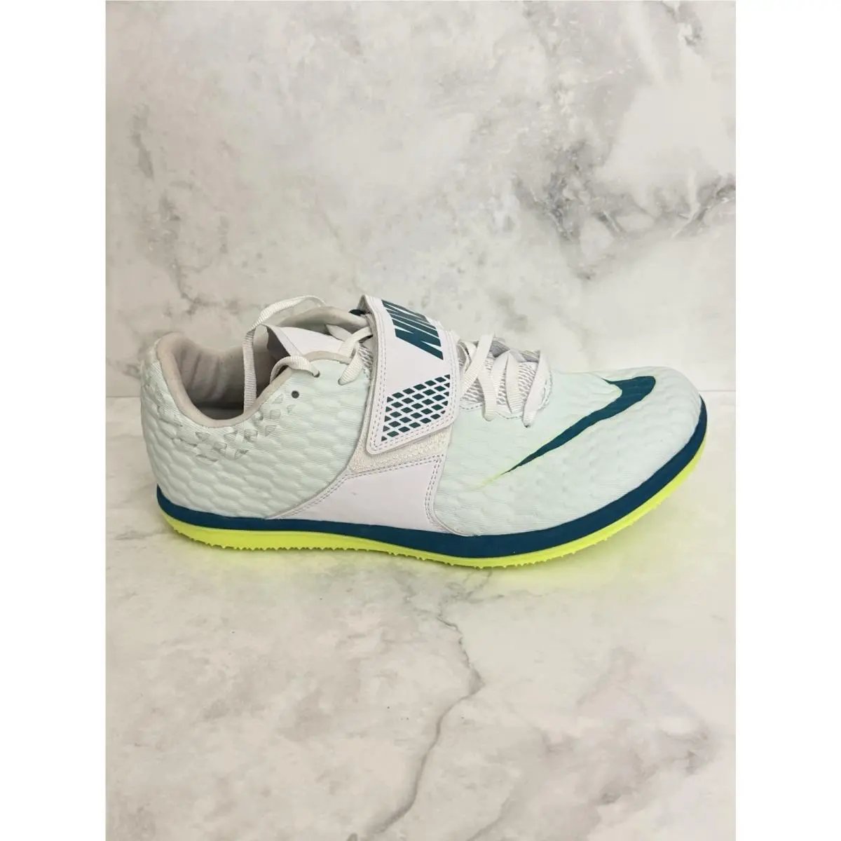 Zoom High Jump Elite Track Field Cleats White FZ9636-100 Men’s Size 10 US by Nike