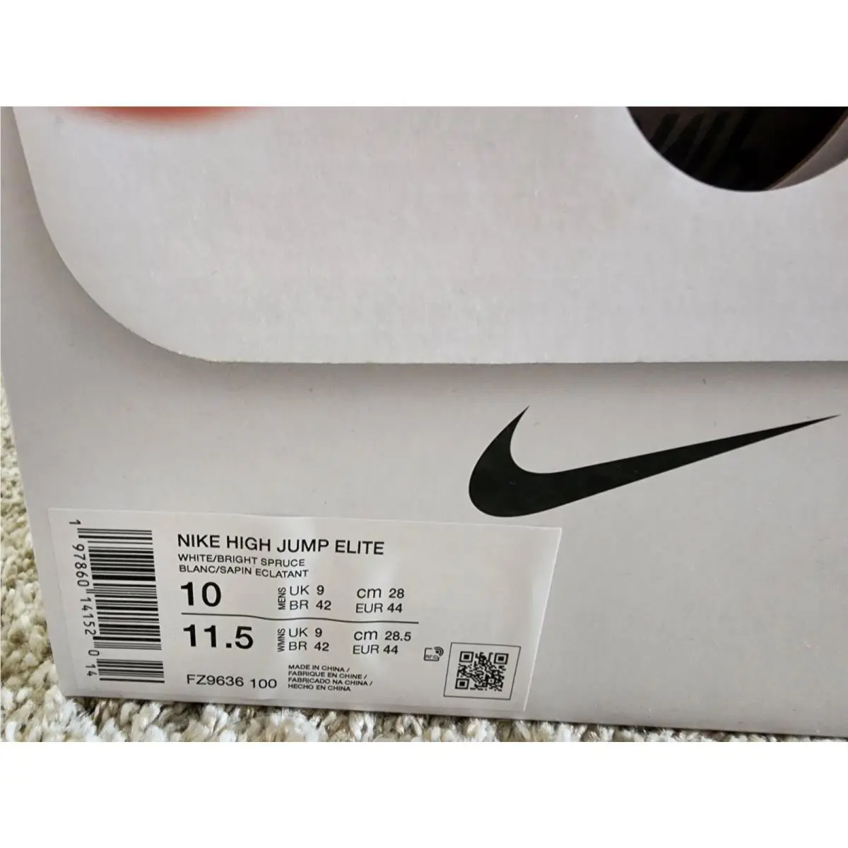 Nike shoes - Nike High Jump Elite - High Jump Elite - FZ9636-100 - Green 5