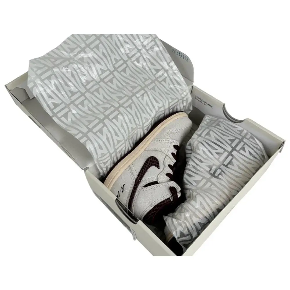 Nike shoes - Jordan 1 Retro High OG SP (TD) X A Ma Maniere - DO7097-100 - Sail / Burgundy Crush 6