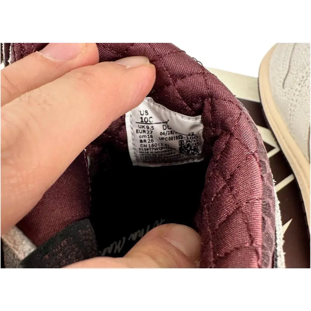 Nike shoes - Jordan 1 Retro High OG SP (TD) X A Ma Maniere - DO7097-100 - Sail / Burgundy Crush 8