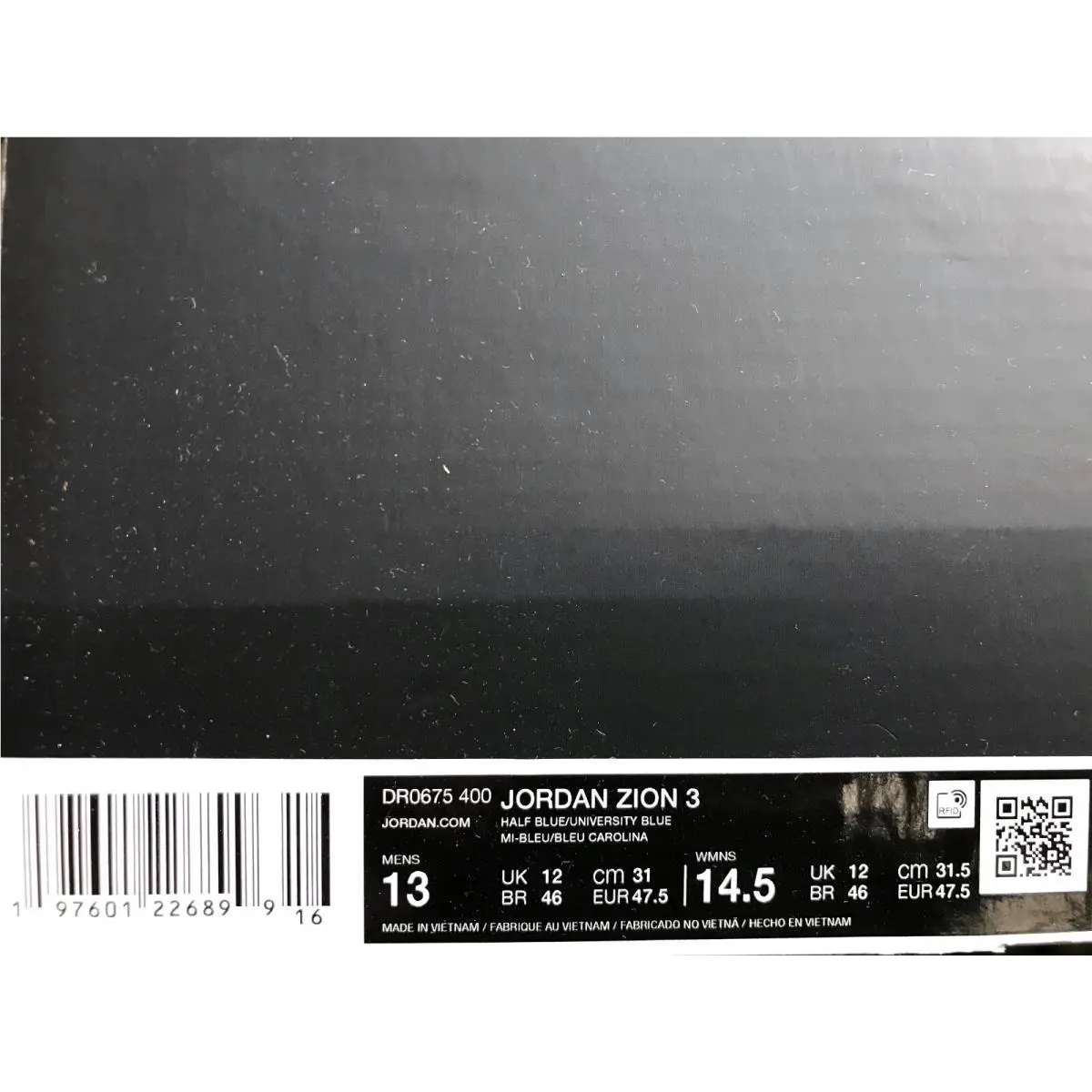 Nike shoes - Jordan Zion 3 - Zion - FQ1284-001 - Blue (UPC: 197601226899) 3