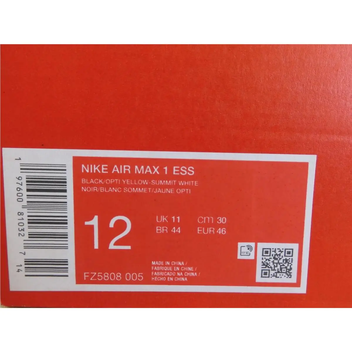 Nike shoes - Nike Air Max 1 - Air Max - FZ5808-005 - Black (UPC: 197600810327) 3