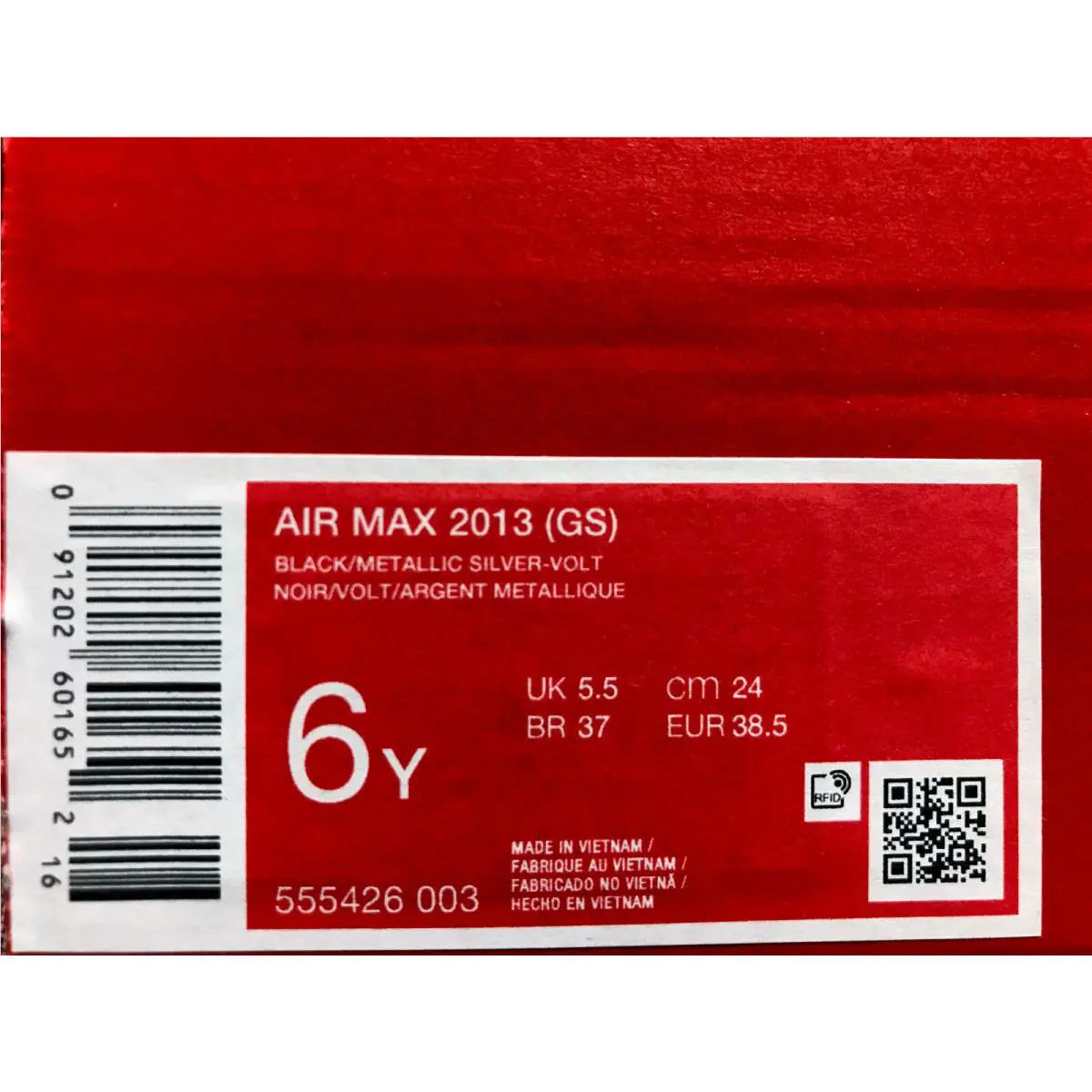 Nike shoes - Nike Air Max 2013 - Air Max - Black (UPC: 091202601652) 3