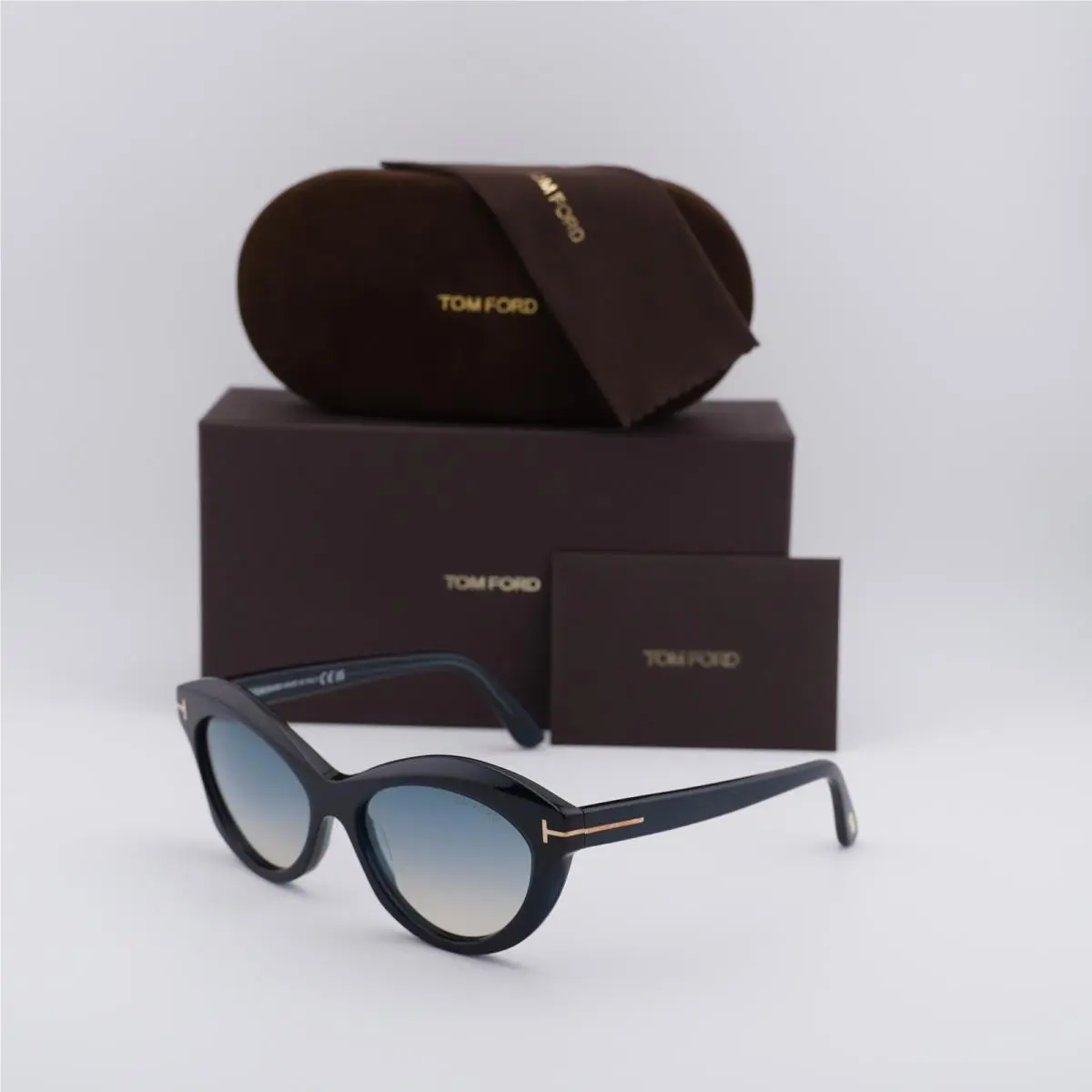 Tom Ford FT1111 92P Blue/green Gradient 55-16-140 Sunglasses