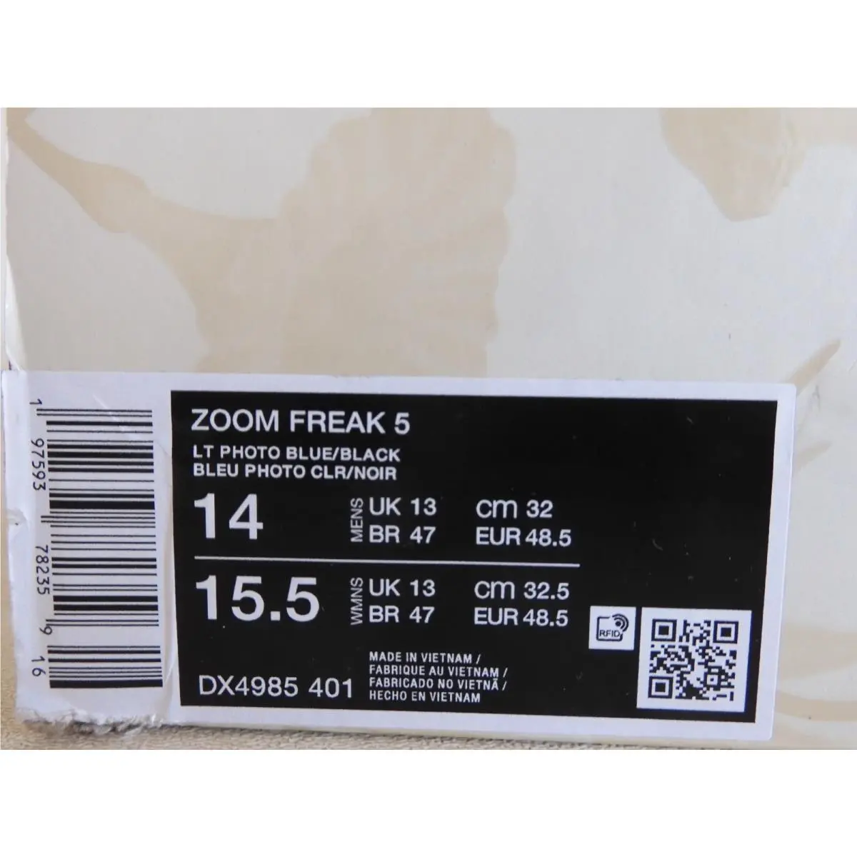 Nike shoes - Nike Zoom Freak - Zoom Freak - DX4985-401 - Blue (UPC: 197593782359) 3