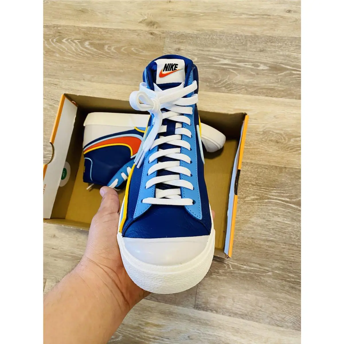 Nike shoes - Blazer Mid 77 Infinite - Blazer Mid Infinite - DA7233-400 - Royal Blue-Chile Red (UPC: 194499747505) 4
