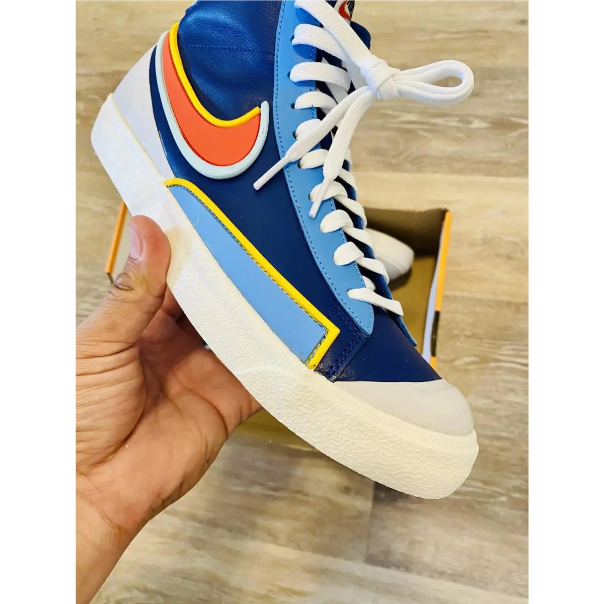 Nike shoes - Blazer Mid 77 Infinite - Blazer Mid Infinite - DA7233-400 - Royal Blue-Chile Red (UPC: 194499747505) 6
