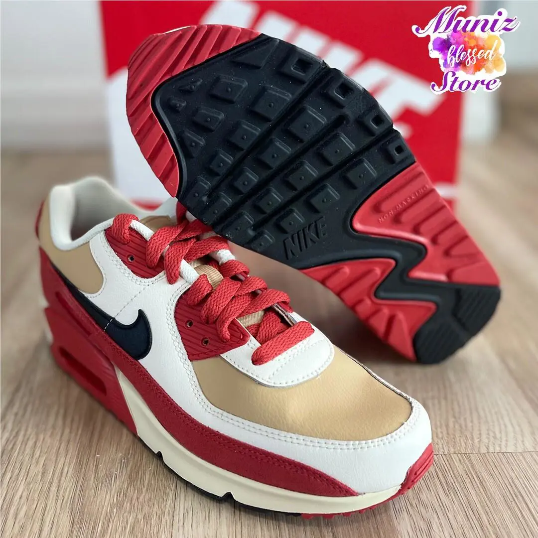 Nike shoes - Nike Air Max 90 - Air Max - CD6864 200 - Sesame/Black-Red Clay-Sail (UPC: 196149520605) 0