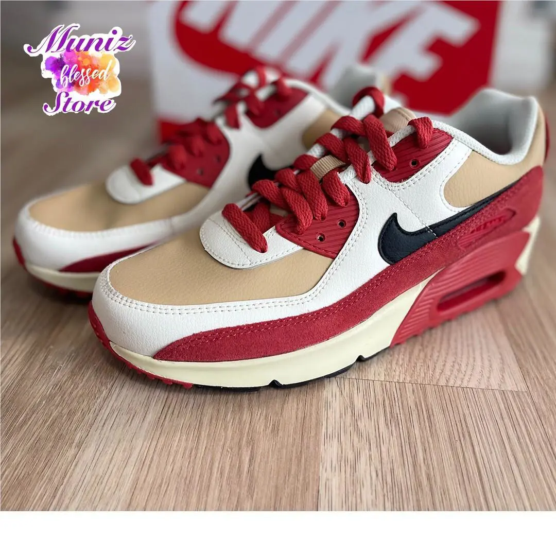 Nike shoes - Nike Air Max 90 - Air Max - CD6864 200 - Sesame/Black-Red Clay-Sail (UPC: 196149520605) 2