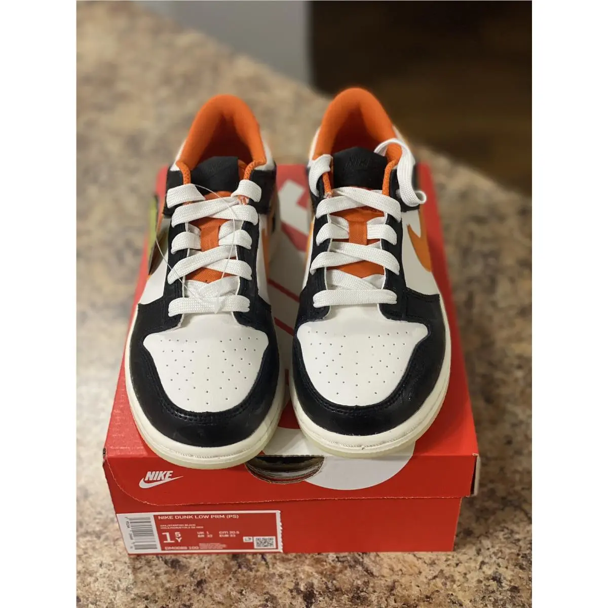 Nike shoes - Nike Dunk Low - Dunk Low - DM0088-100 - Black White Orange 2
