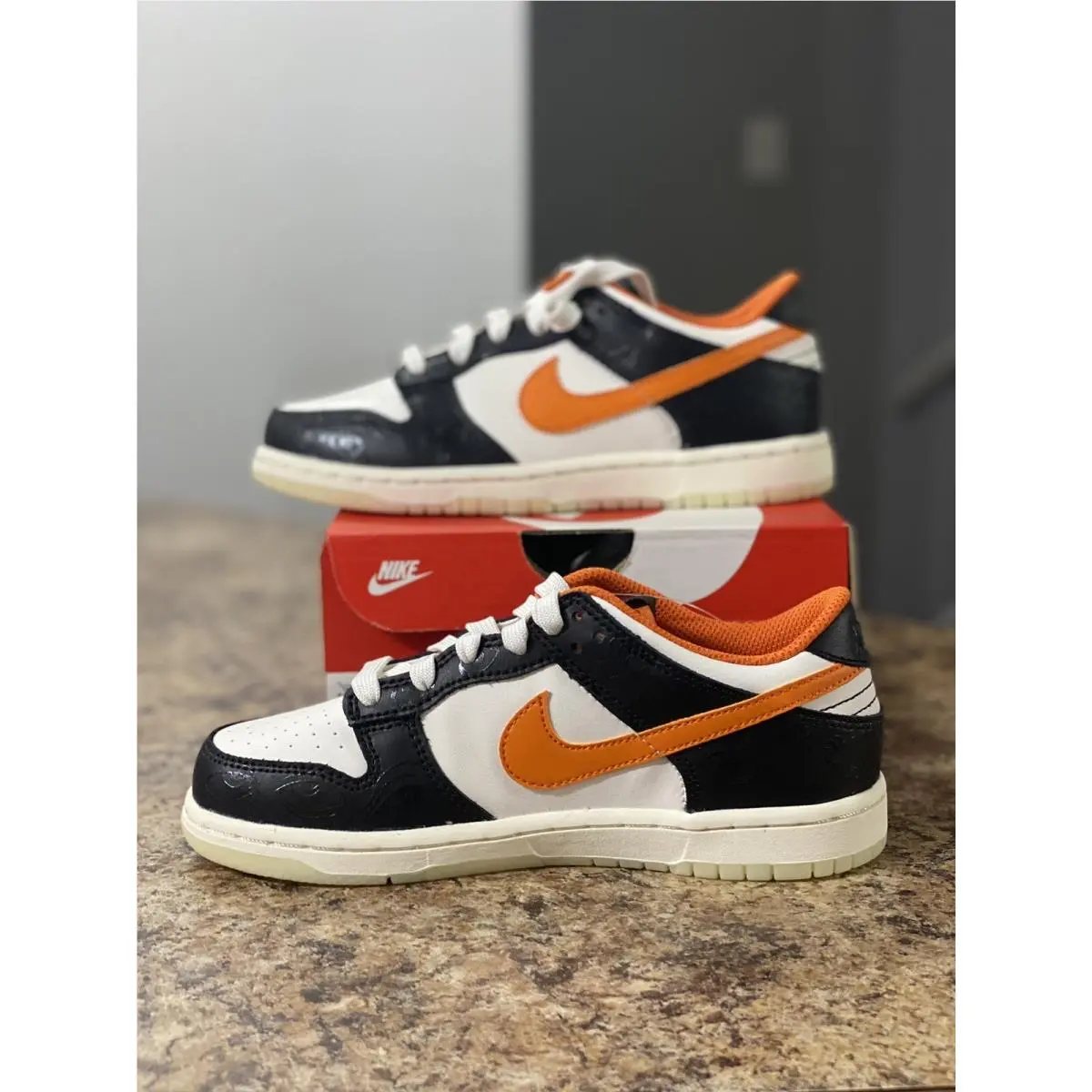 Nike shoes - Nike Dunk Low - Dunk Low - DM0088-100 - Black White Orange 4