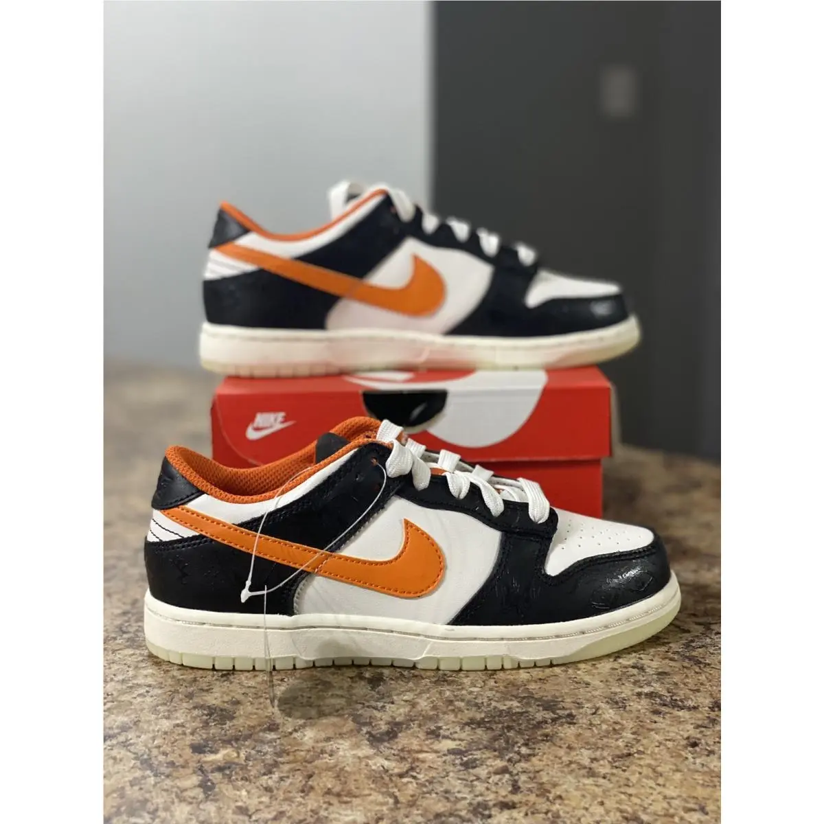 Nike shoes - Nike Dunk Low - Dunk Low - DM0088-100 - Black White Orange 5
