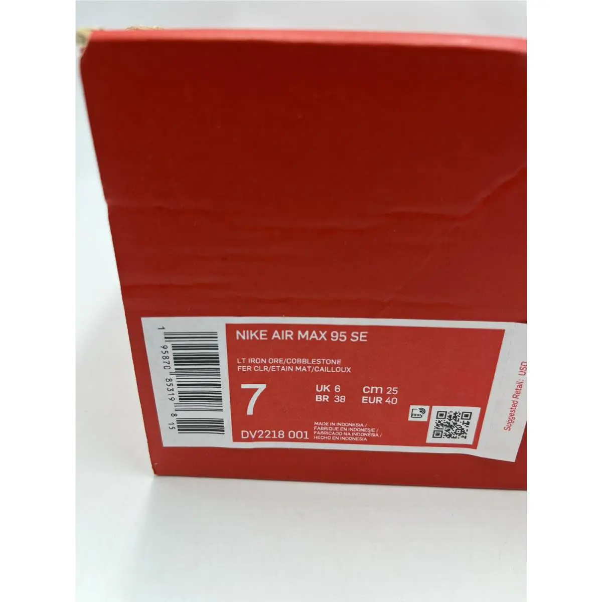 Nike shoes - Nike Air Max 95 - Air Max - DV2218-001 - Light Iron Ore Grey White (UPC: 195870853198) 6