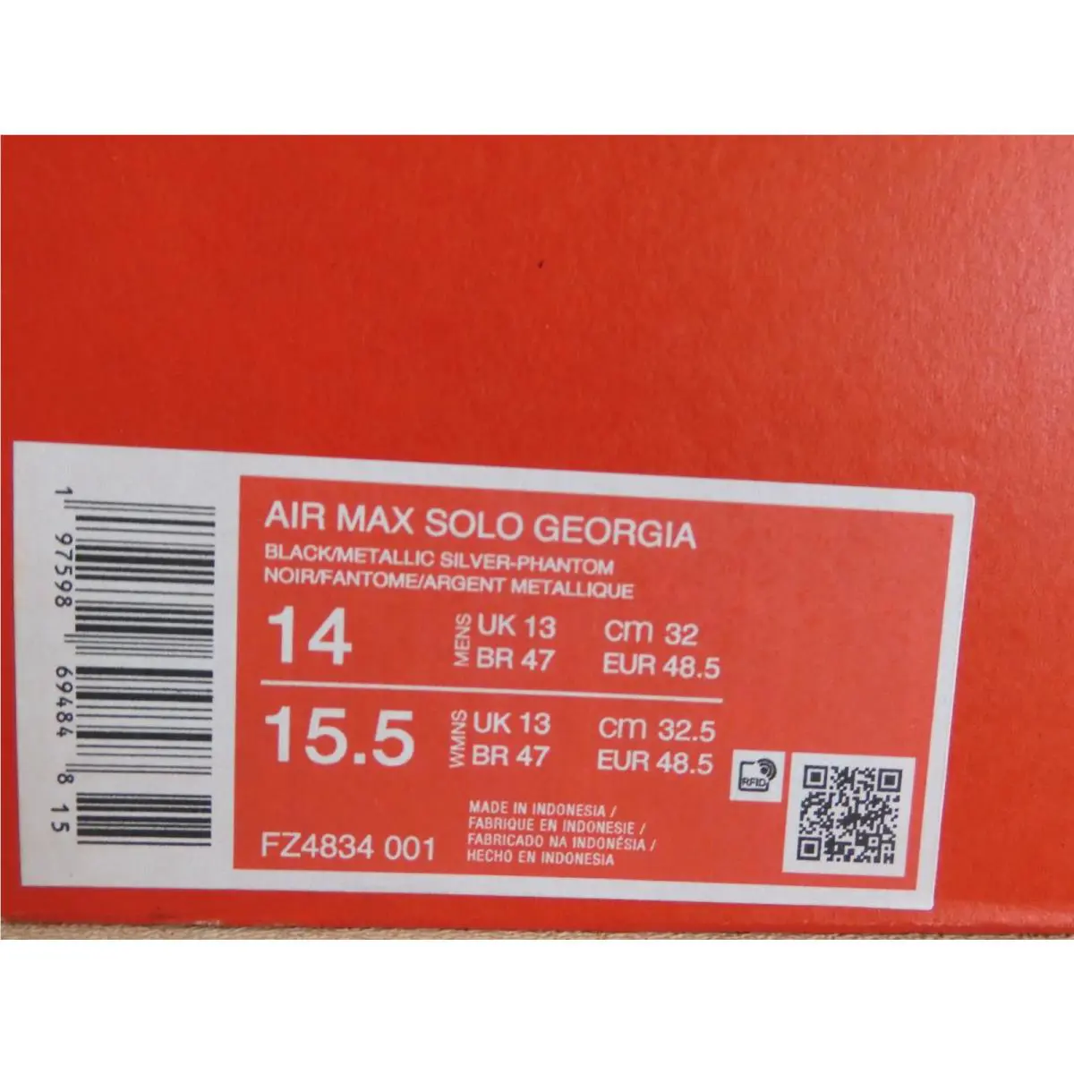 Nike shoes - Nike Air Max Solo - Air Max Solo - Fz4834-001 - Black (UPC: 197598694848) 3