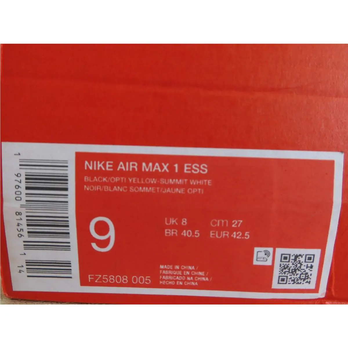 Nike shoes - Nike Air Max 1 - Air Max - Fz5808-100 - Black (UPC: 197600814561) 3