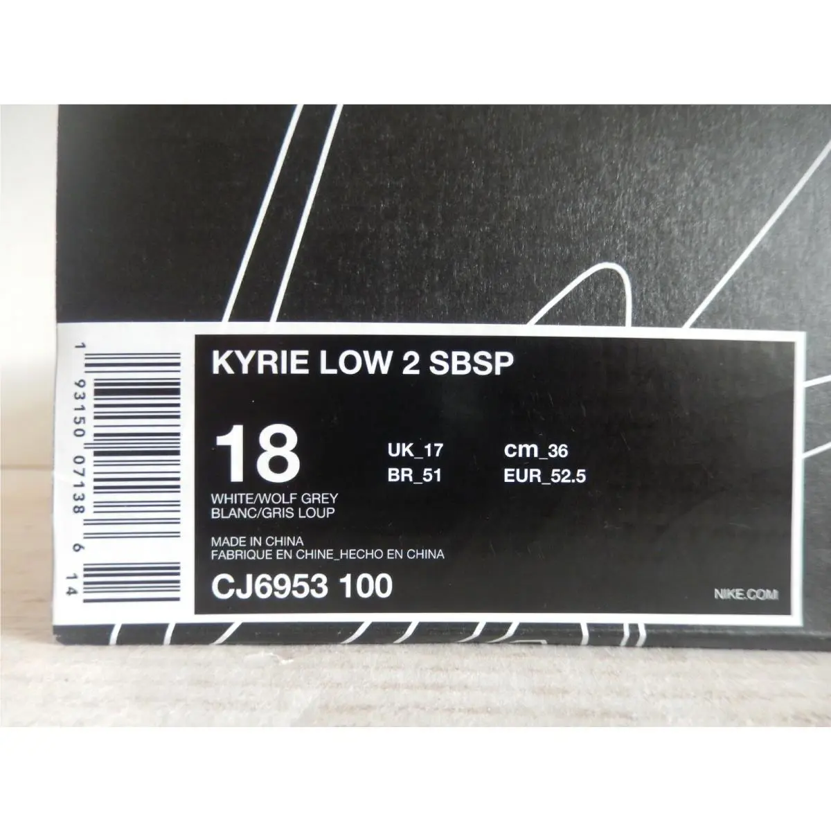 Nike shoes - Nike Kyrie Low - Kyrie Low - CJ6953-100 - White (UPC: 0193150071386) 3