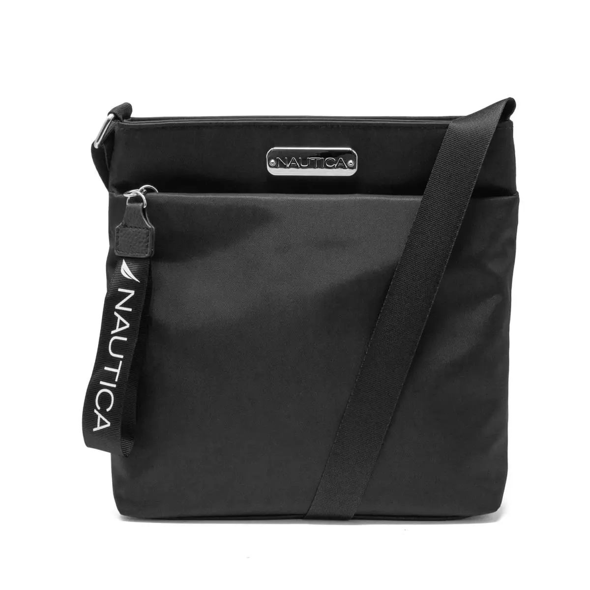 Nautica Diver Nylon Small Women`s Crossbody Bag Purse with One Size Black