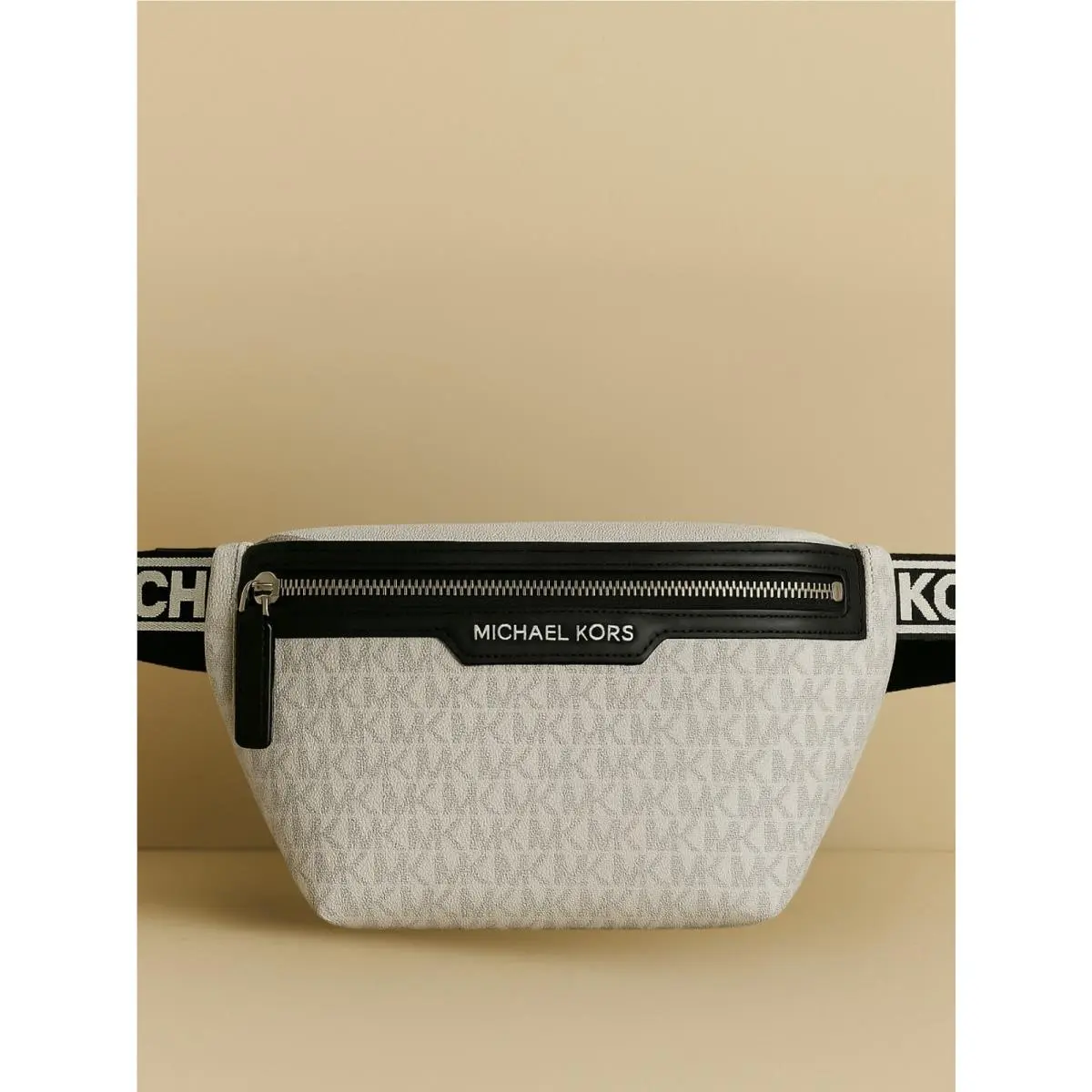 Cooper Men Lady Women Mini Shoulder Crossbody Belt Bag Fanny Pack BRIGHT WHITE by Michael Kors