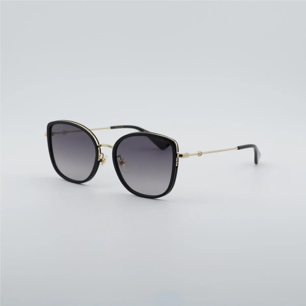 Gucci GG0606SK 001 Black Gold/grey Gradient 56-19-145 Sunglasses