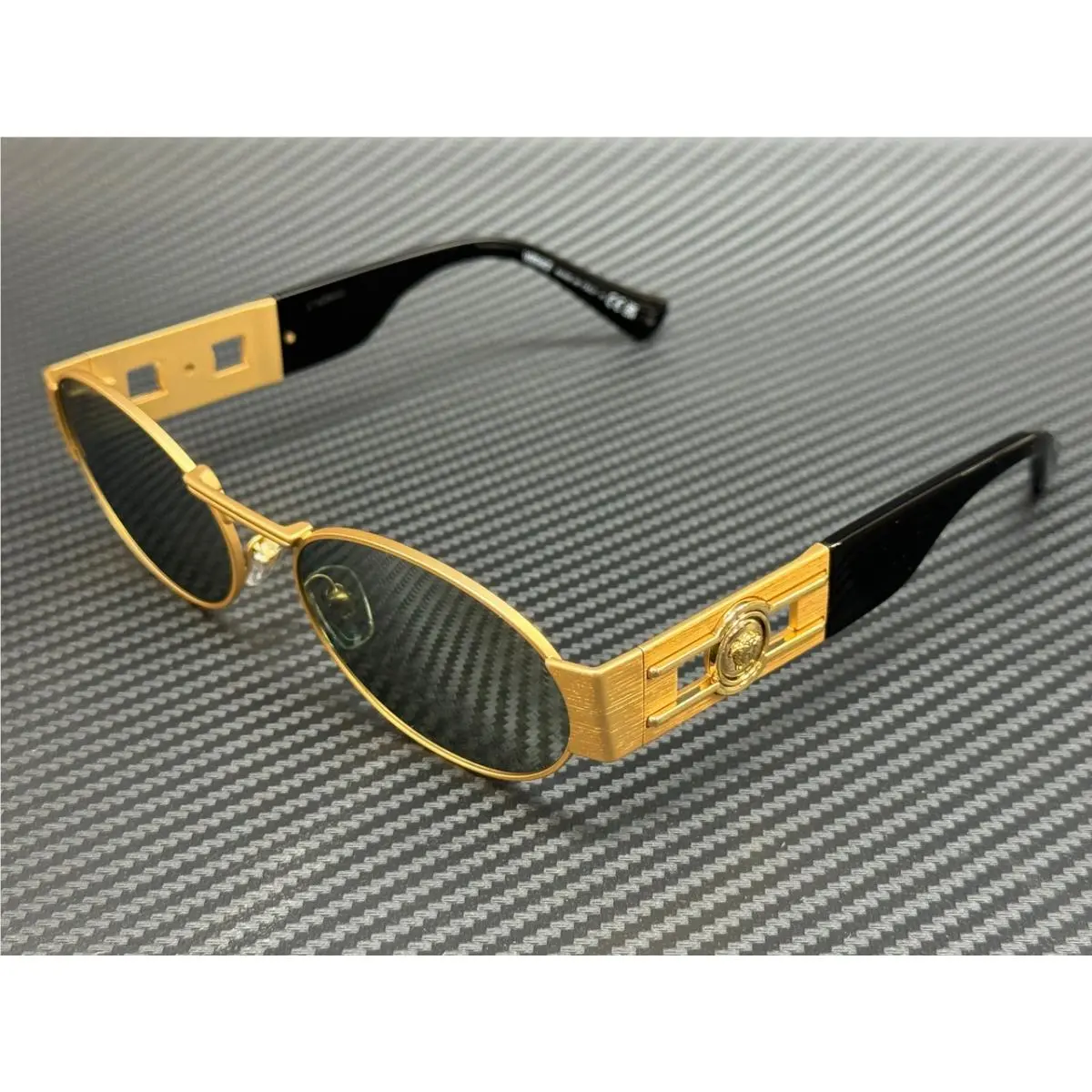 Versace VE2264 100230 Gold Silver Unisex 56 mm Sunglasses