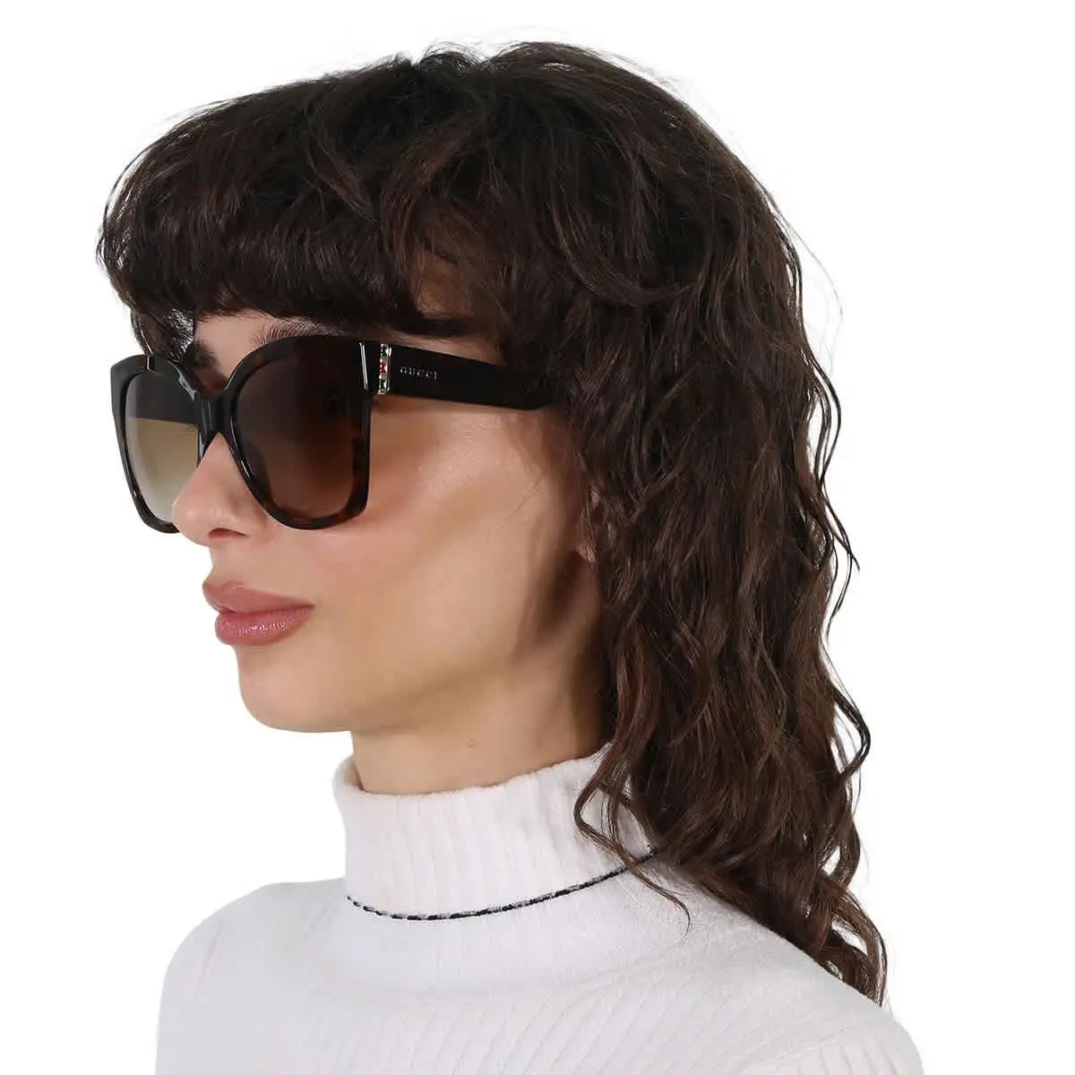 Brown Shaded Butterfly Ladies Sunglasses GG0459S 002 54 GG0459S 002 54 by Gucci