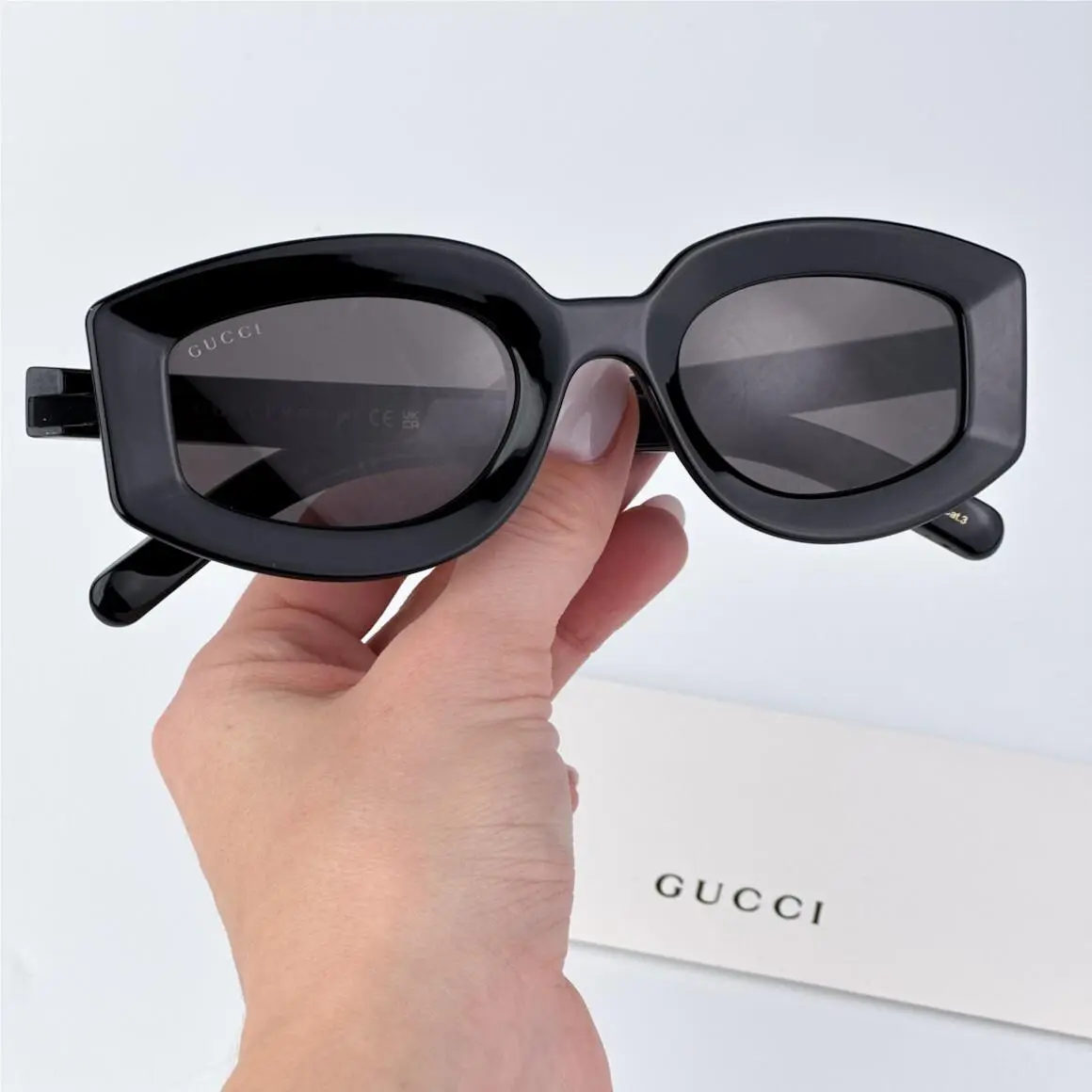Gucci Women Sunglasses Black Grey Square GG1719S 001