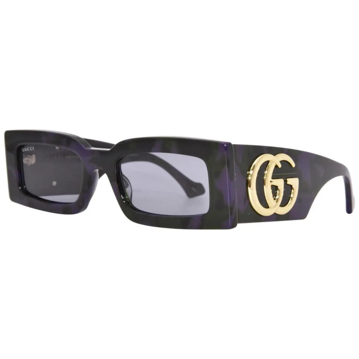 Gucci GG1425S 003 Sunglasses Women`s Havana-purple-green/grey Lenses 53mm