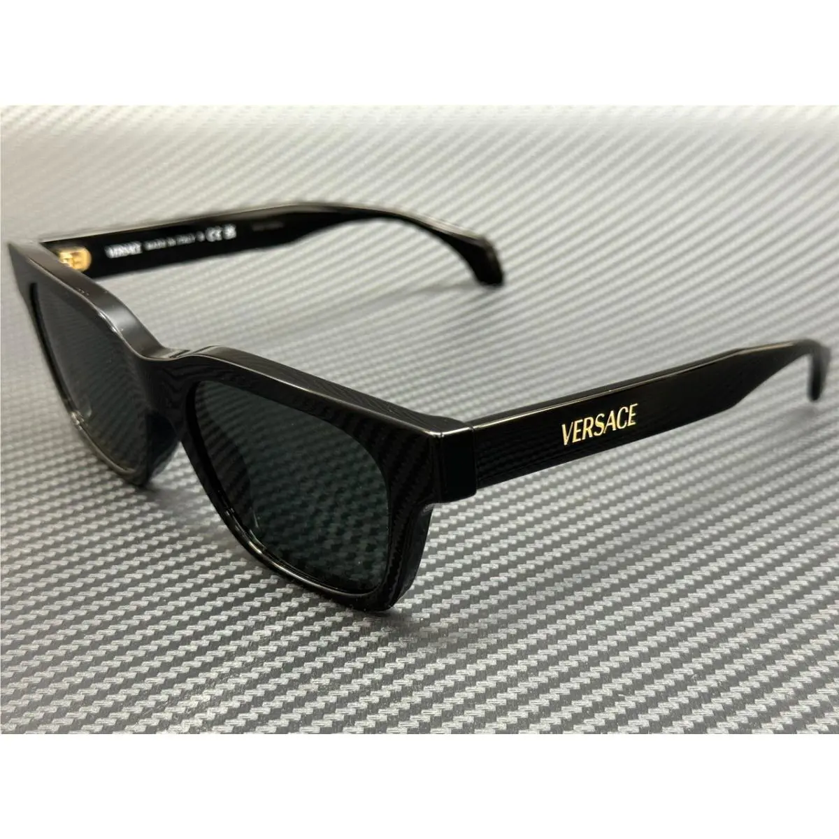 Versace VE4486 GB1 87 Black Grey Men`s 52 mm Sunglasses