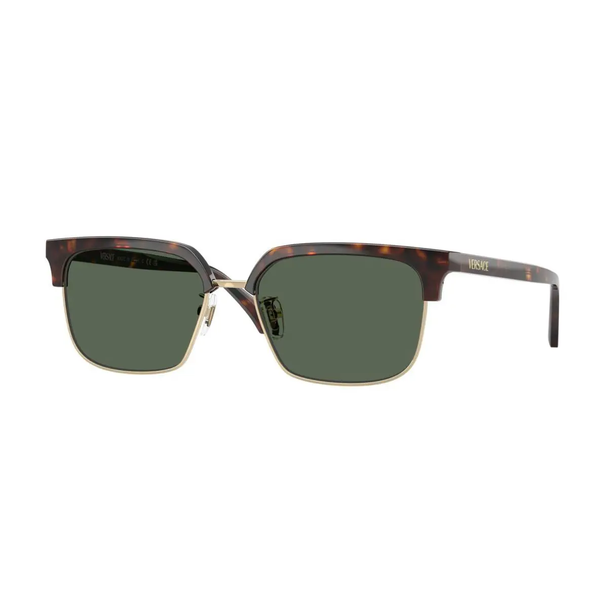Versace VE4494D 10871 Sunglasses 56mm Dark Havana / Dark Green Lens