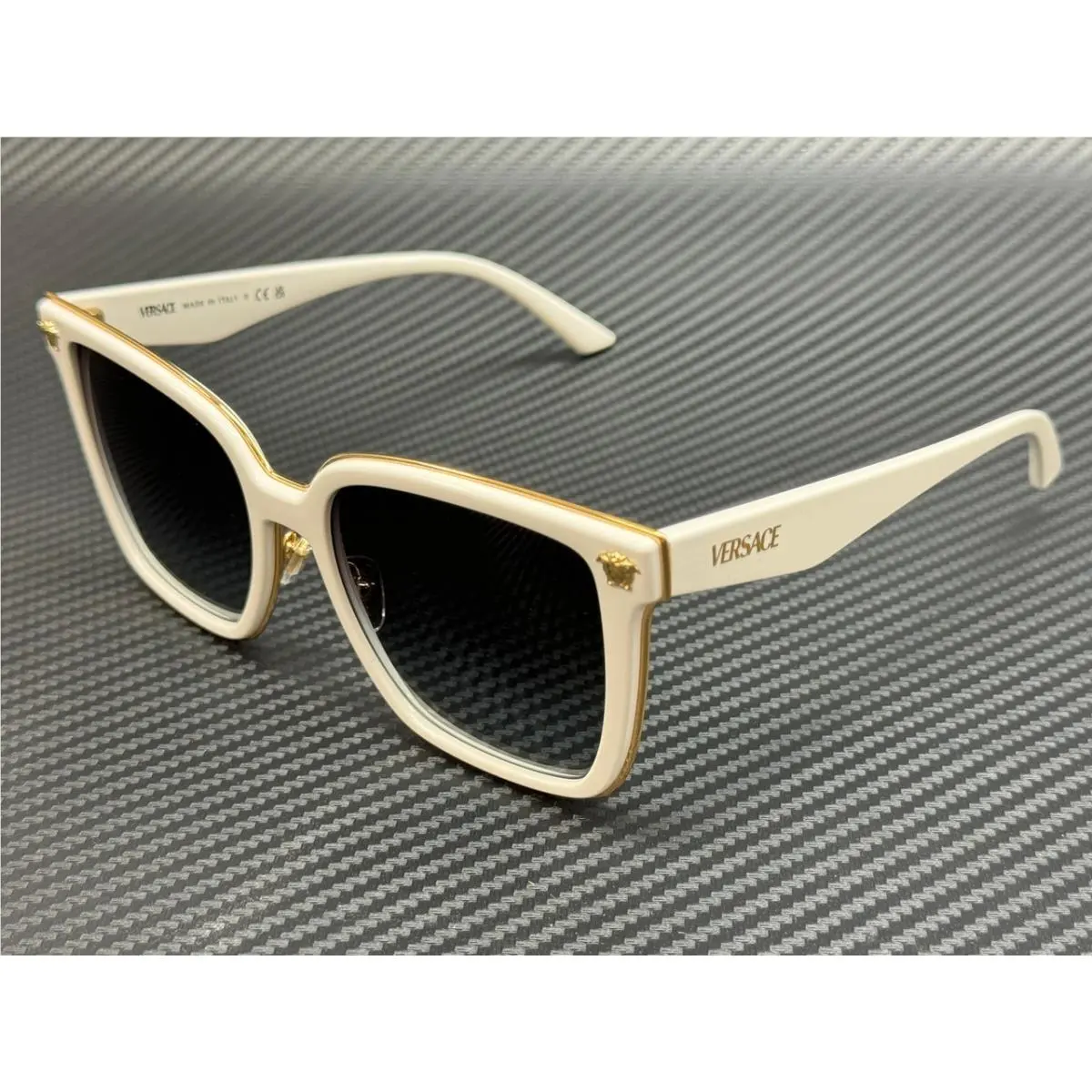 Versace VE2278D 314 8G White Grey Gradient Women`s 58 mm Sunglasses