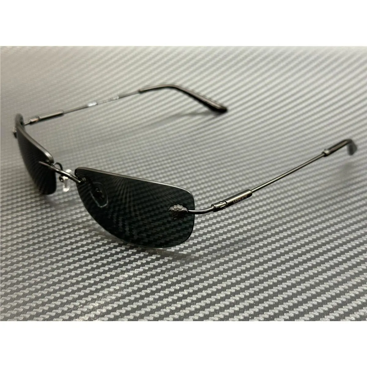Versace VE2279 143687 Matte Black Grey Men`s 60 mm Sunglasses