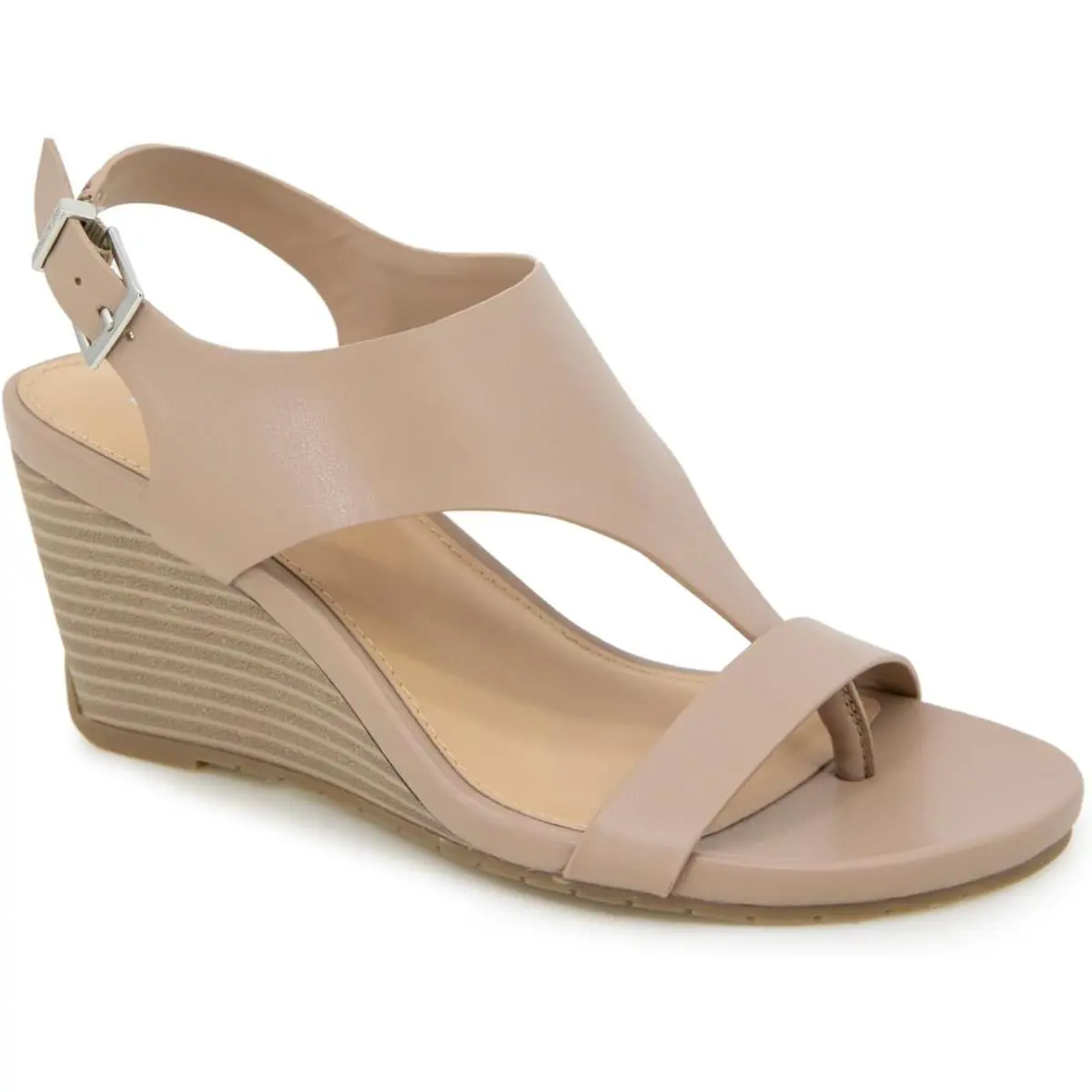 Kenneth Cole Reaction Women`s Greatly Thong Wedge Sandal Chai