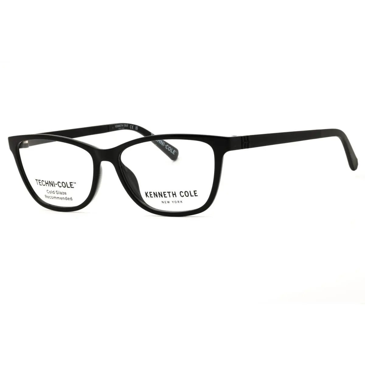 New York KC50005 001 Shiny Black 53mm Eyeglasses by Kenneth Cole