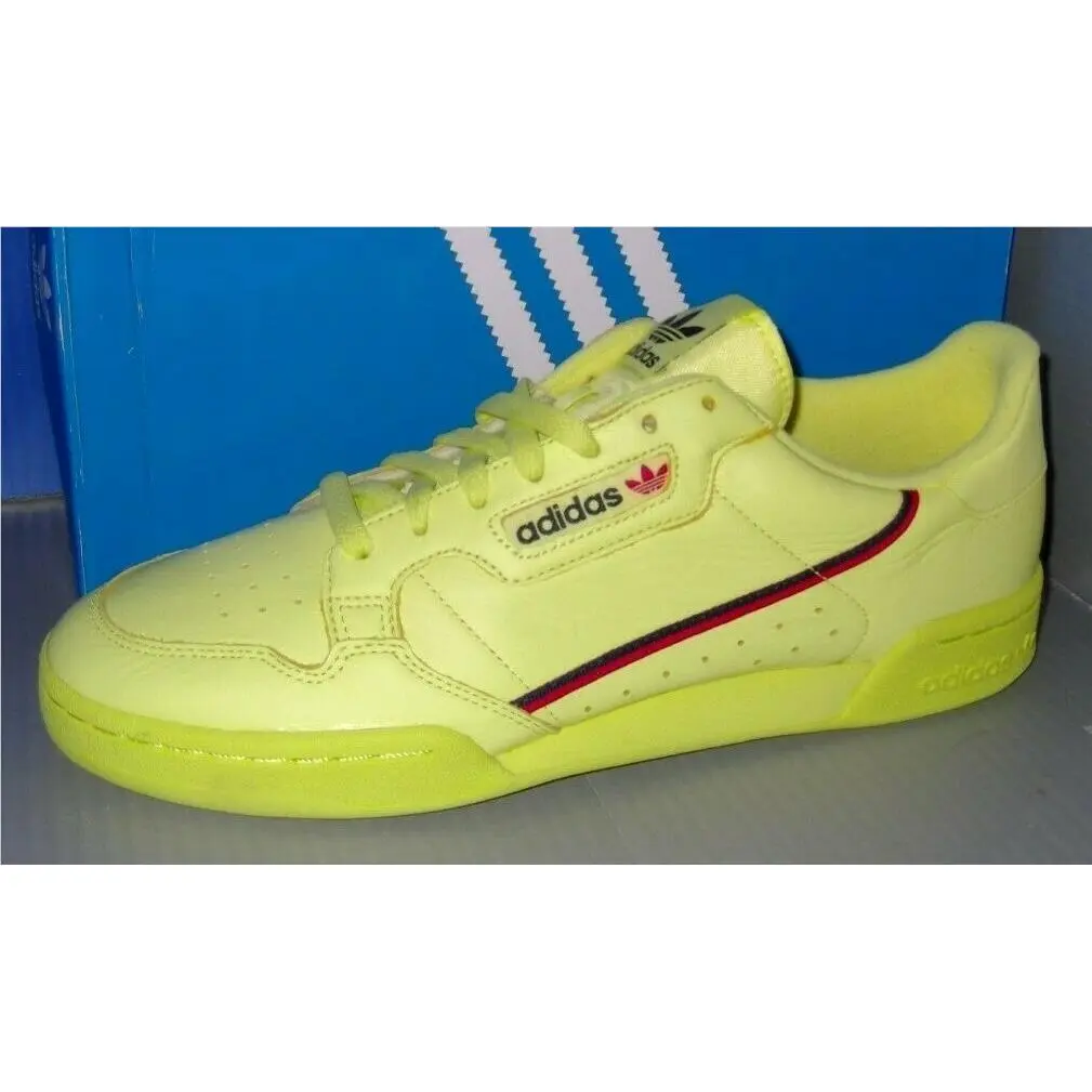 Mens Adidas Continental 80 in Colors Yellow / Red / Navy Size 12